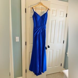 Royal Blue Long Formal Prom Dress